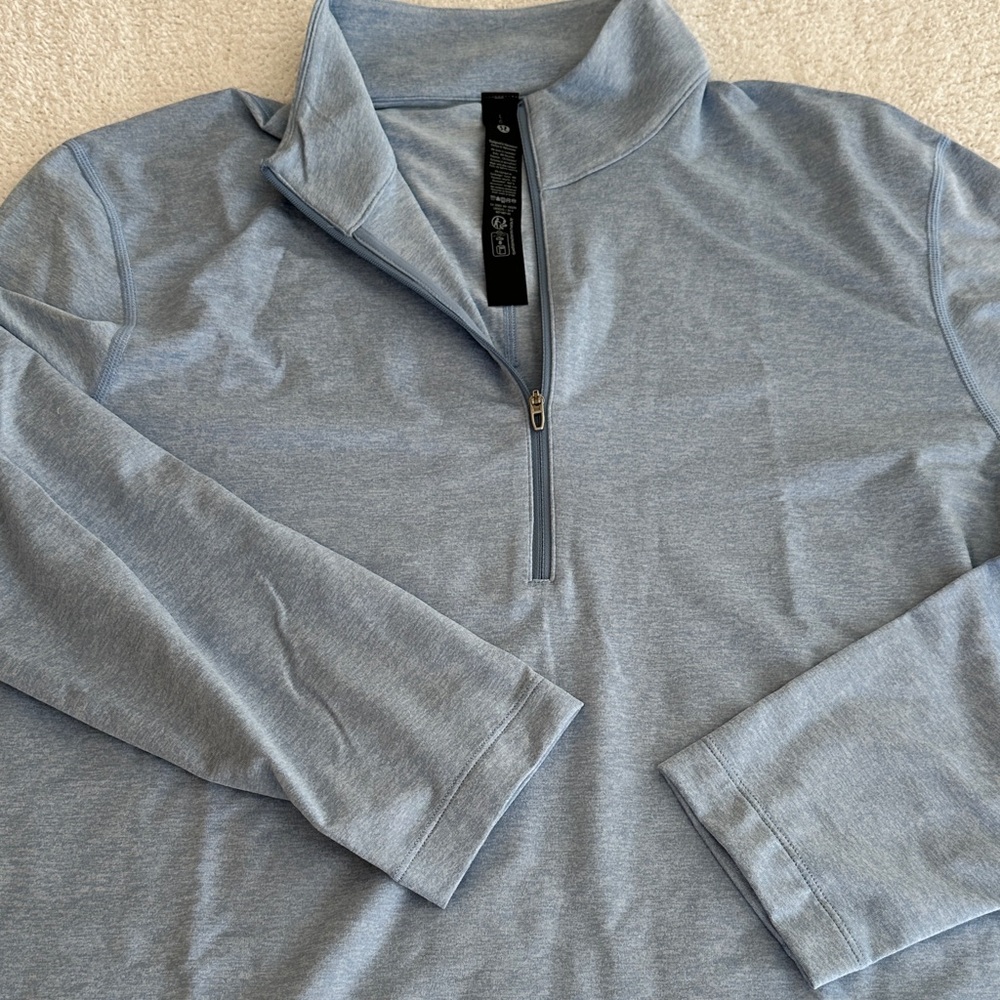 Lululemon Athletica Light Blue Top Men’s Half Zip